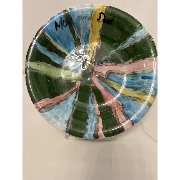 Studio Art Hand Painted Pottery Bowls Designed Signed Yout Artists-5 Bowls - Picture 11 of 12